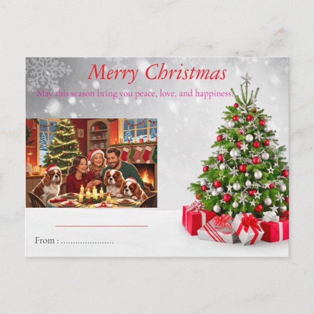 Une joyeuse Petite Invitation De Noël - Famille Co (Devant)