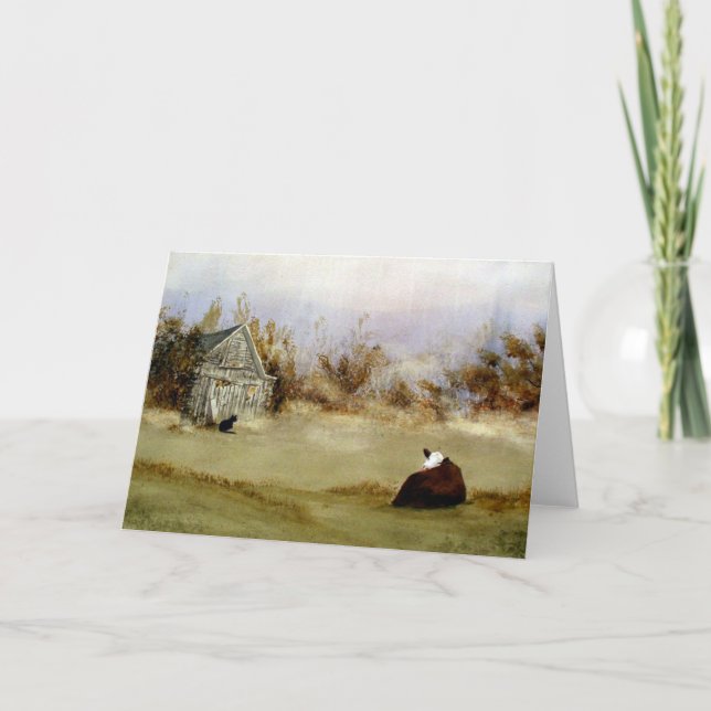 Une longue carte de voeux d'attente (Devant)