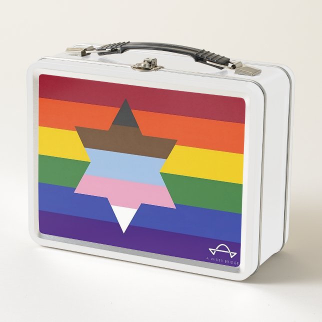 Une Lunchbox en métal à drapeau plus large (Devant)