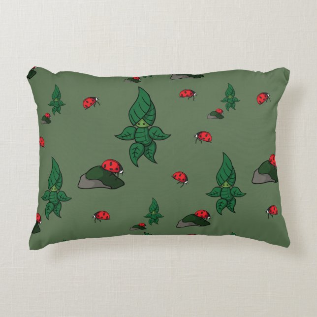 Une marche dans le Coussin d'accent de bois (Devant)
