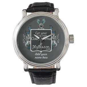 Une montre ornée de votre propre blason