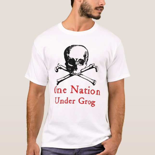 Une nation sous le T-shirt de grog (image blanche (Devant)