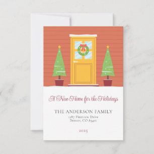Une nouvelle maison pour les fêtes Carte de Noël