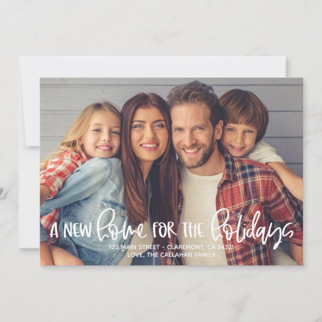 Une nouvelle maison pour les fêtes Photo Carte de  (Devant)