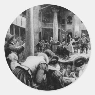 Une nuit aux autocollants de globe