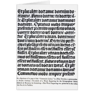 Une page du 'Grammaire Latine