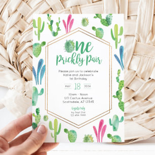 Une paire de chatons double invitation Anniversair