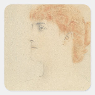 Une Parisienne 1916 Square Sticker