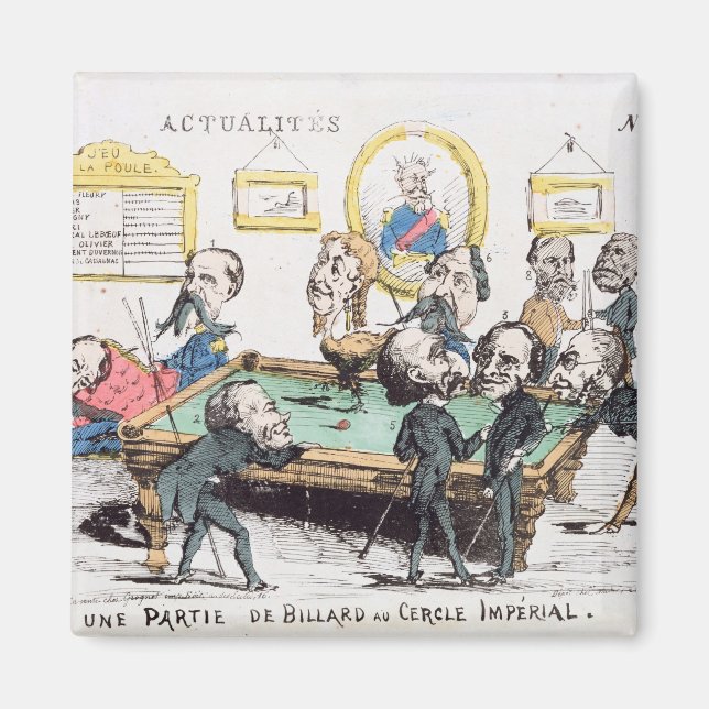 Une Partie de Billard au Cercle Imperial' Magnet (Front)