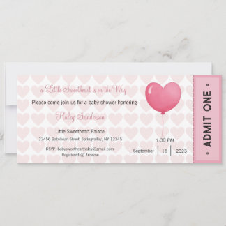 Une petite amoureuse est sur la voie Invitation