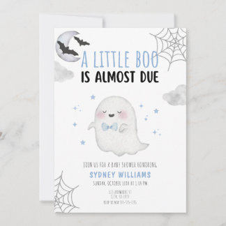 UNE PETITE BOO EST PRESQUE PRÊTE INVITATION BABY S