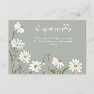 Une petite carte de baby shower fleur sauvage marg