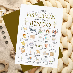 Une Petite Carte De Bingo De Baby shower Pêcheur