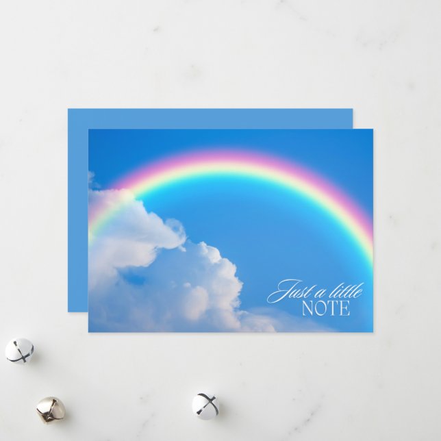 Une petite carte de note (Devant/Arrière en situation)