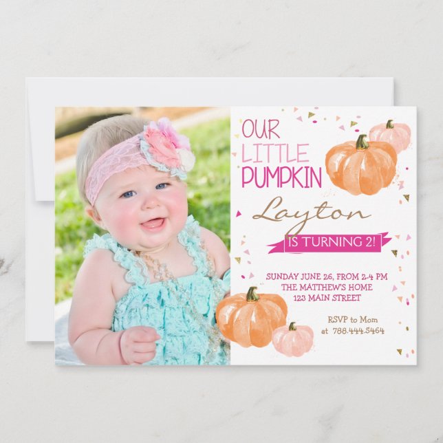 Une petite carte d'invitation d'anniversaire Citro (Devant)
