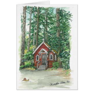 Une petite église dans les bois