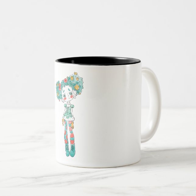 Une petite fille très unique poupée motif mug (Devant droit)