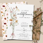 Une Petite Fleur sauvage Invitation Baby shower fi