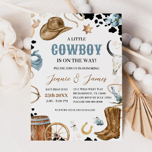 Une petite invitation au Baby shower de cowboy