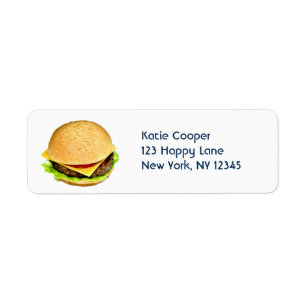 Une photo de gros cheeseburger juteux