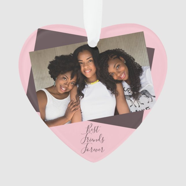 Une photo rose des meilleurs amis pour toujours av (devant)