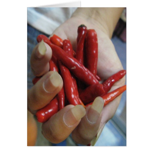 Une poignée de piments ... Carte alimentaire de la (Devant)