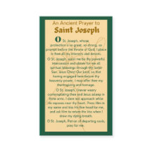 Une prière ancienne aux cartes de prière St Joseph