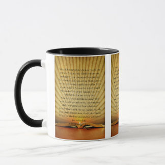 Une Prière de Protection Quotidienne Gold Mug Deux