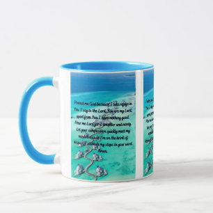 Une Prière Pour La Protection Et La Paix Mug À Deu