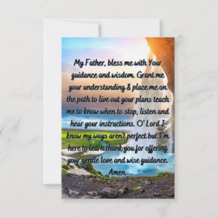 Une Prière Pour Un Guide Quotidien Carte De Voeux 