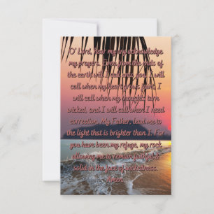 Une Prière Pour Vivre Dans La Foi Carte De Voeux P