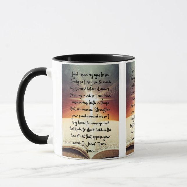 Une Prière Quotidienne Pour Clarité Mug À Deux Ton (Gauche)