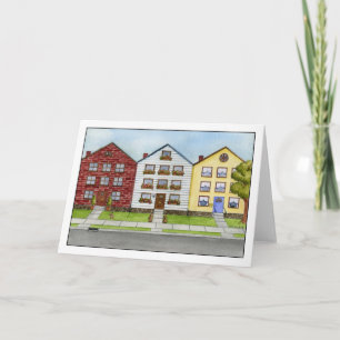 Une rangée de carte de Chambres