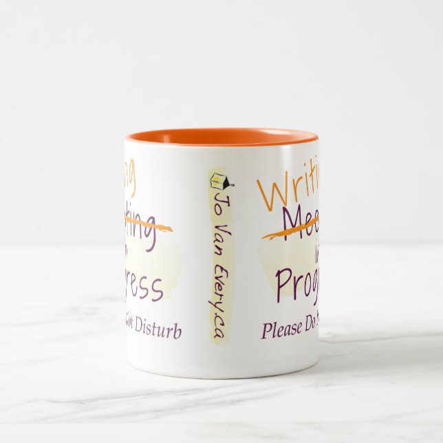 Une réunion avec votre tasse d'écriture (Centre)