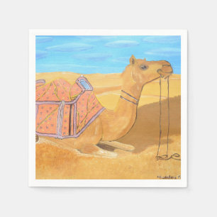 Une serviette en papier Camel