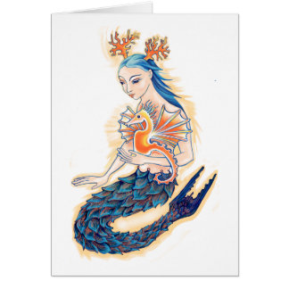 Une sirène et son hippocampe