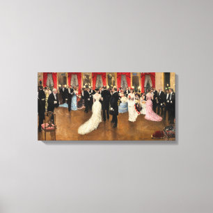 Une Soirée Canvas Print