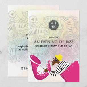 Une soirée de Jazz invitation de fête pour toute o