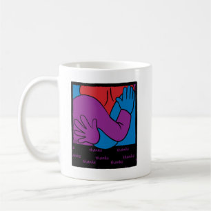 Une tasse à café blanc "Merci" classique