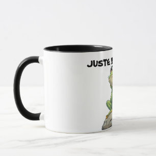 Une tasse avec illustration de grenouille