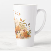 Une tasse avec imprimé citrouille Halloween