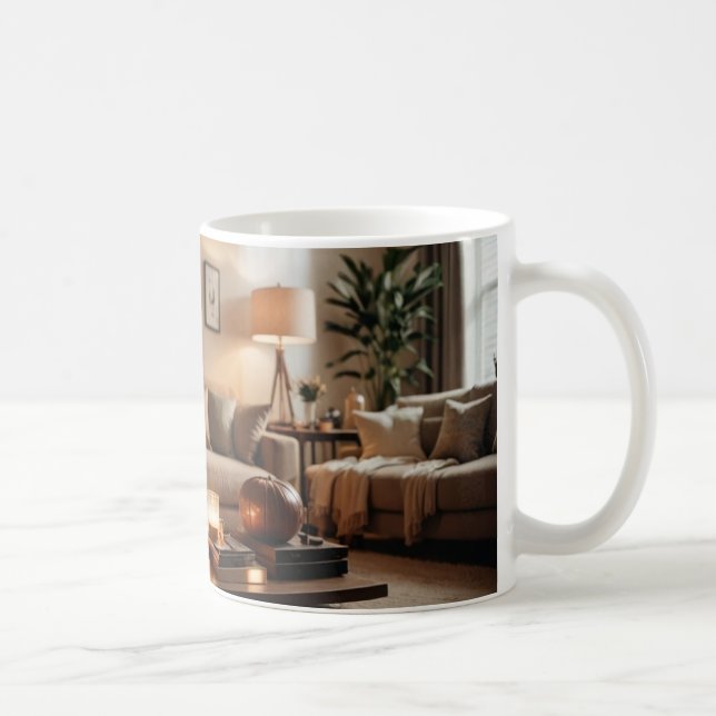 Une tasse dans le salon sous une lumière subtile (Droite)