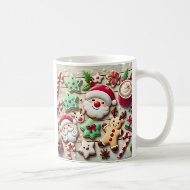 Une tasse de biscuit de Noël mignon et sucré (Droite)