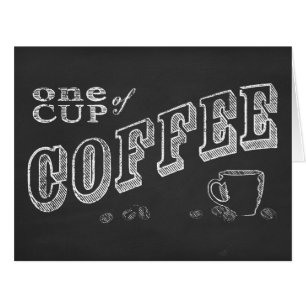 une tasse de café CHALK ART