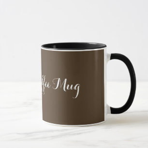une tasse de café noir personnalisée