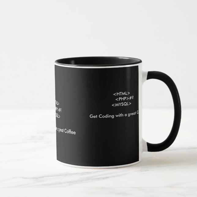 Une tasse de café pour des développeurs web (Droite)