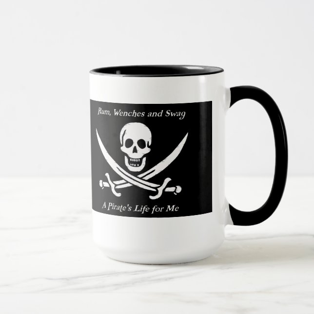 Une tasse de sonnerie de noir de la vie de pirates (Droite)