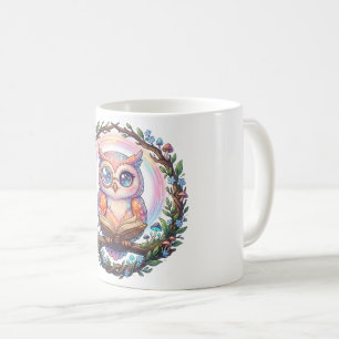 Une tasse funky de hibou érudit céleste !