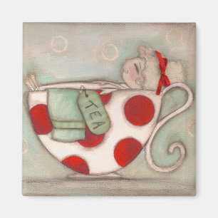 Une tasse intéressante de thé - aimant