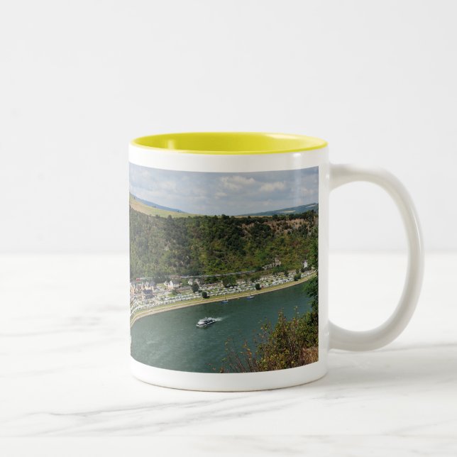 Une tasse jaune bicolore (Droit)
